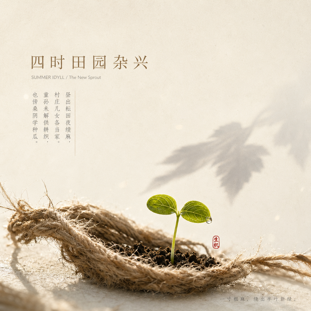 四时田园杂兴（其三十一）封面