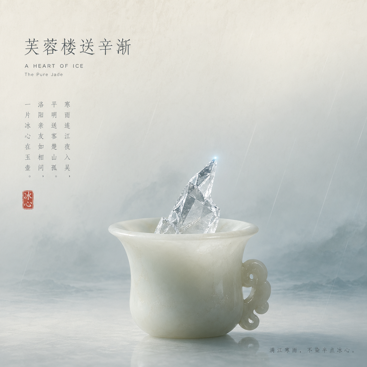 芙蓉楼送辛渐封面