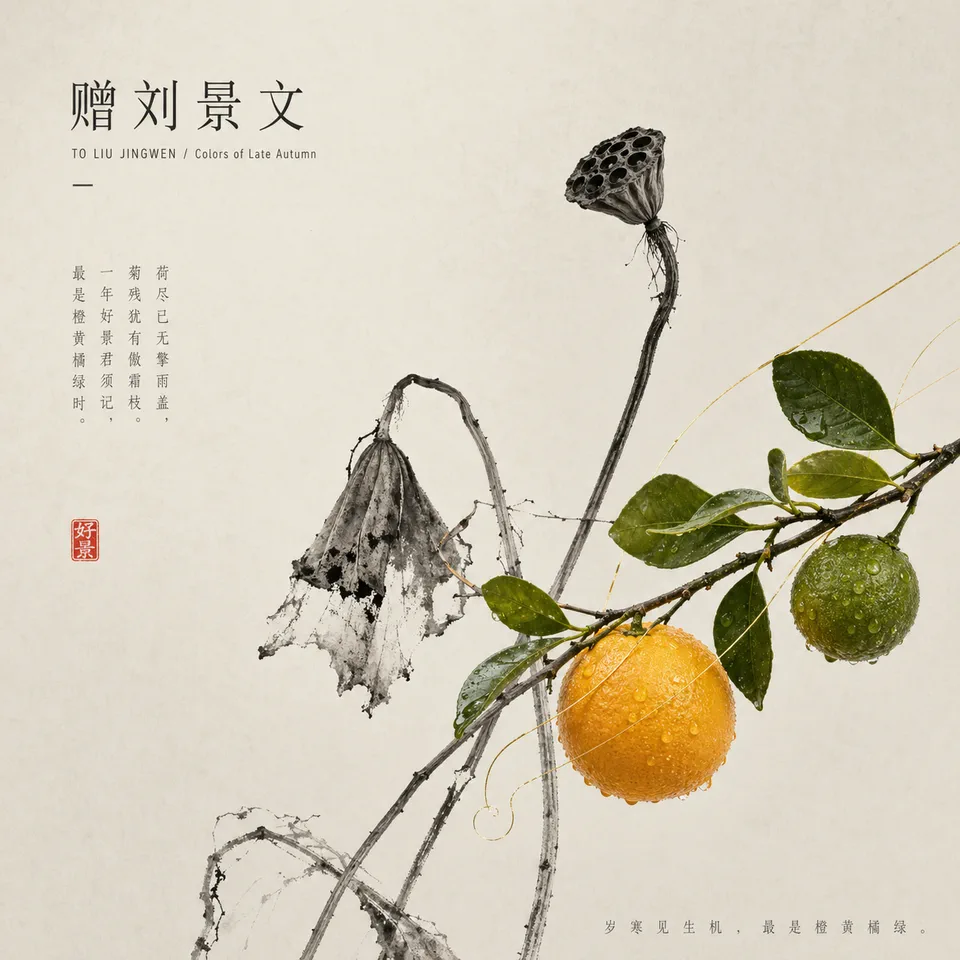 赠刘景文封面