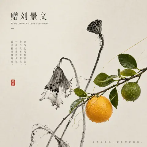 赠刘景文封面